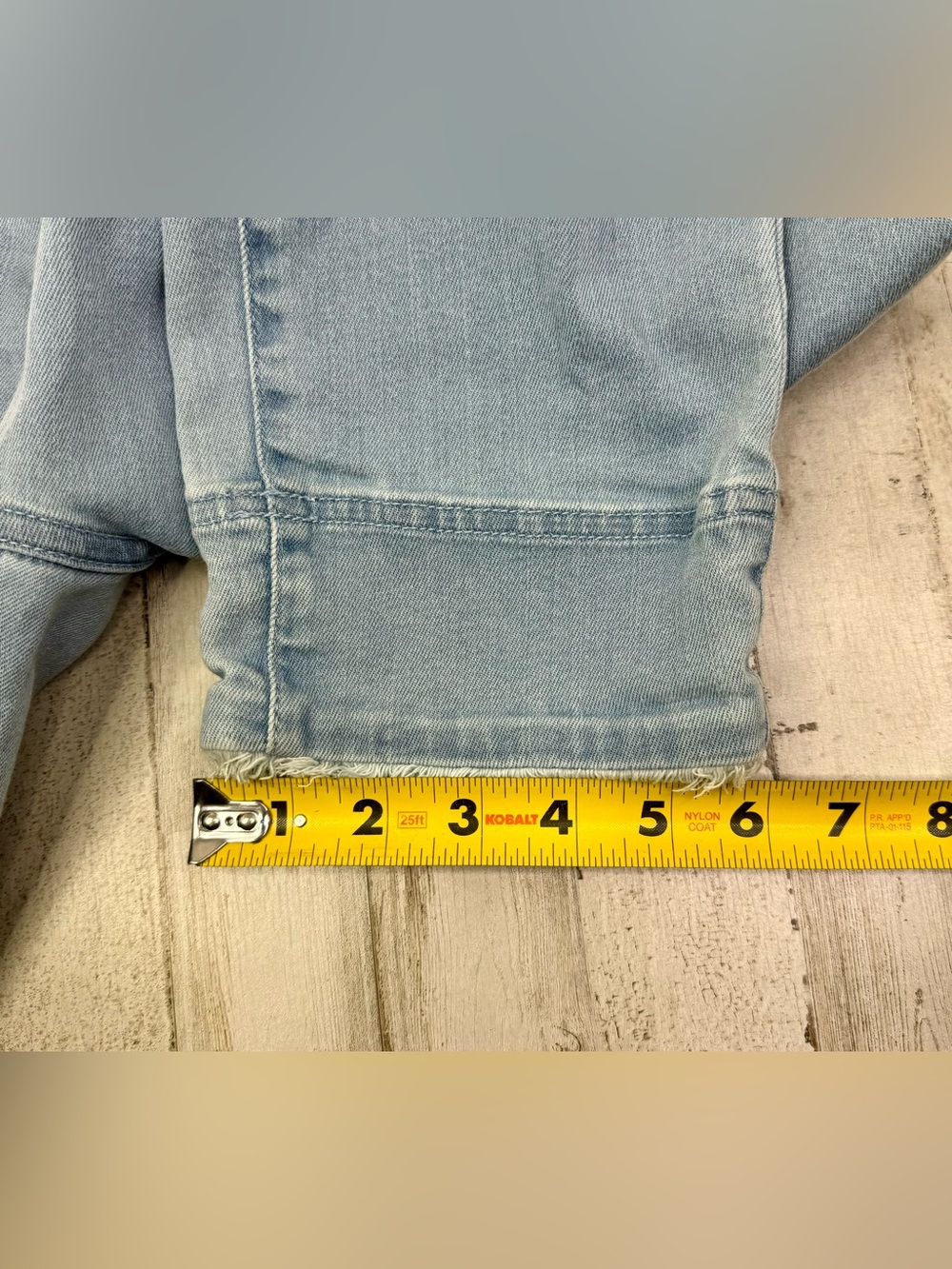 J Jill Cropped Blue Denim Jeans 4P (29x23) Light Wash Button Closure - Picture 8 of 12